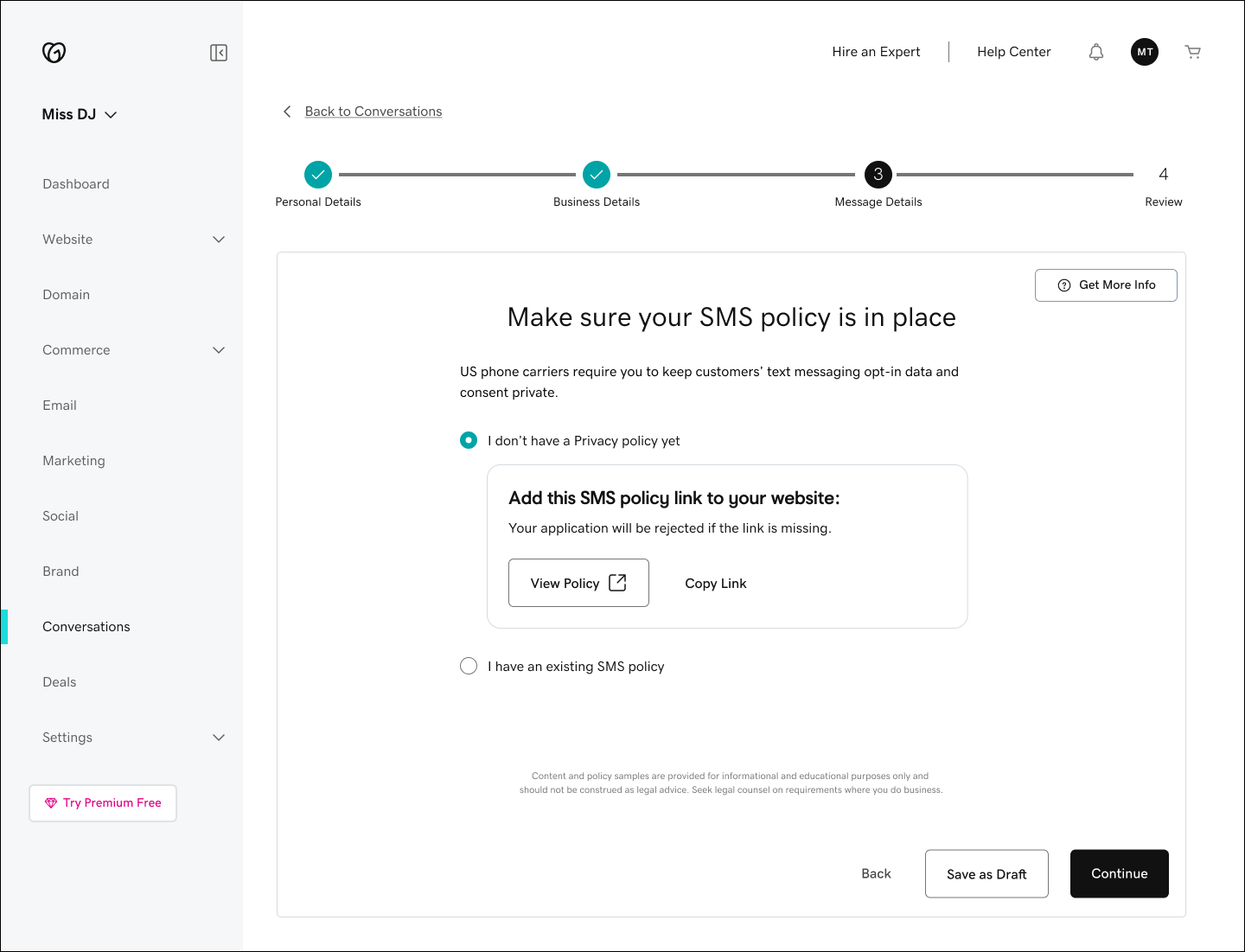 A2P Registration Optimization
